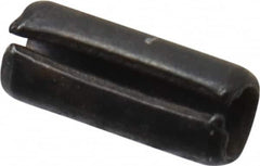 Value Collection - 2mm Diam x 5mm Long Slotted Spring Pin - Grade 1070-1080 Steel, Plain Finish - Americas Industrial Supply