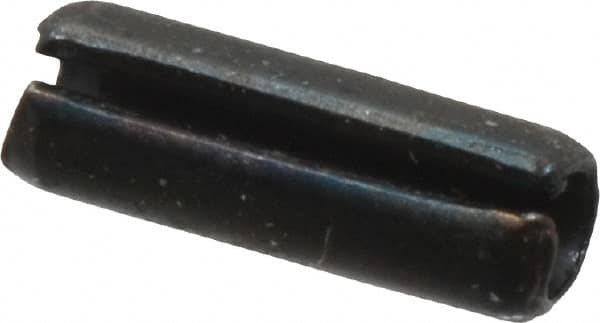 Value Collection - 2mm Diam x 6mm Long Slotted Spring Pin - Grade 1070-1080 Steel, Plain Finish - Americas Industrial Supply