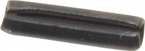 Value Collection - 2mm Diam x 8mm Long Slotted Spring Pin - Grade 1070-1080 Steel, Plain Finish - Americas Industrial Supply