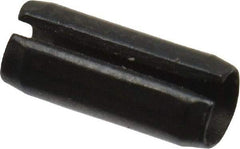Value Collection - 2.5mm Diam x 6mm Long Slotted Spring Pin - Grade 1070-1080 Steel, Plain Finish - Americas Industrial Supply