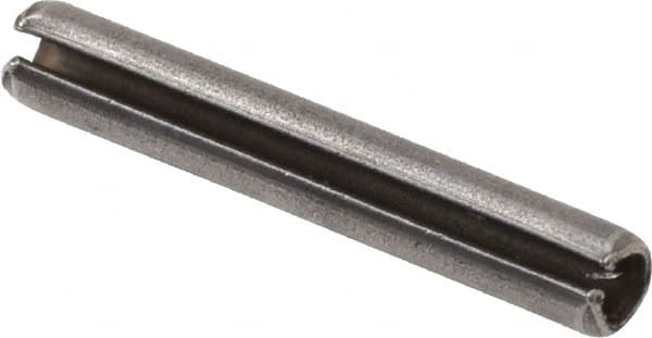 Value Collection - 2.5mm Diam x 16mm Long Slotted Spring Pin - Grade 1070-1080 Steel, Plain Finish - Americas Industrial Supply
