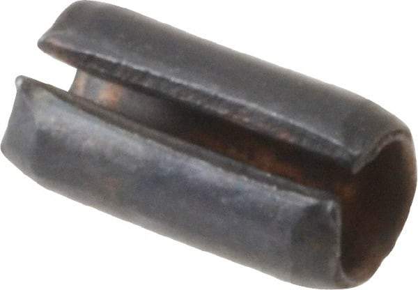 Value Collection - 3mm Diam x 6mm Long Slotted Spring Pin - Grade 1070-1080 Steel, Plain Finish - Americas Industrial Supply