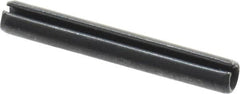 Value Collection - 3mm Diam x 22mm Long Slotted Spring Pin - Grade 1070-1080 Steel, Plain Finish - Americas Industrial Supply