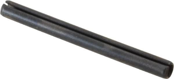 Value Collection - 3mm Diam x 32mm Long Slotted Spring Pin - Grade 1070-1080 Steel, Plain Finish - Americas Industrial Supply