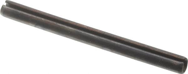 Value Collection - 3mm Diam x 35mm Long Slotted Spring Pin - Grade 1070-1080 Steel, Plain Finish - Americas Industrial Supply