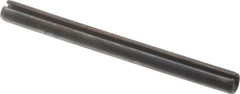 Value Collection - 3mm Diam x 35mm Long Slotted Spring Pin - Grade 1070-1080 Steel, Plain Finish - Americas Industrial Supply