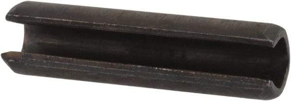Value Collection - 3.5mm Diam x 14mm Long Slotted Spring Pin - Grade 1070-1080 Steel, Plain Finish - Americas Industrial Supply