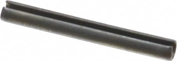 Value Collection - 3.5mm Diam x 30mm Long Slotted Spring Pin - Grade 1070-1080 Steel, Plain Finish - Americas Industrial Supply