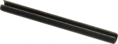 Value Collection - 3.5mm Diam x 40mm Long Slotted Spring Pin - Grade 1070-1080 Steel, Plain Finish - Americas Industrial Supply