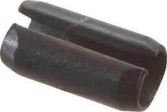 Value Collection - 4mm Diam x 8mm Long Slotted Spring Pin - Grade 1070-1080 Steel, Plain Finish - Americas Industrial Supply