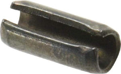 Value Collection - 4mm Diam x 10mm Long Slotted Spring Pin - Grade 1070-1080 Steel, Plain Finish - Americas Industrial Supply
