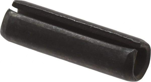 Value Collection - 4mm Diam x 14mm Long Slotted Spring Pin - Grade 1070-1080 Steel, Plain Finish - Americas Industrial Supply