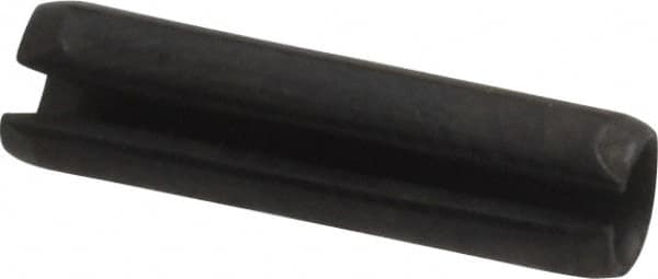 Value Collection - 4mm Diam x 16mm Long Slotted Spring Pin - Grade 1070-1080 Steel, Plain Finish - Americas Industrial Supply