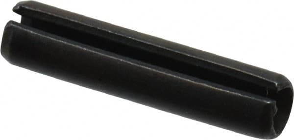 Value Collection - 4mm Diam x 18mm Long Slotted Spring Pin - Grade 1070-1080 Steel, Plain Finish - Americas Industrial Supply