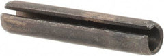 Value Collection - 4mm Diam x 20mm Long Slotted Spring Pin - Grade 1070-1080 Steel, Plain Finish - Americas Industrial Supply