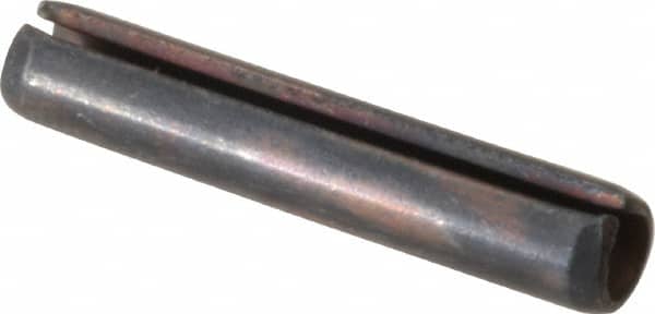 Value Collection - 4mm Diam x 22mm Long Slotted Spring Pin - Grade 1070-1080 Steel, Plain Finish - Americas Industrial Supply