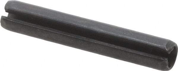 Value Collection - 4mm Diam x 24mm Long Slotted Spring Pin - Grade 1070-1080 Steel, Plain Finish - Americas Industrial Supply
