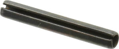 Value Collection - 4mm Diam x 28mm Long Slotted Spring Pin - Grade 1070-1080 Steel, Plain Finish - Americas Industrial Supply