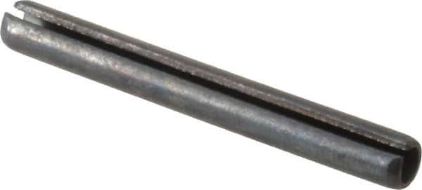 Value Collection - 4mm Diam x 35mm Long Slotted Spring Pin - Grade 1070-1080 Steel, Plain Finish - Americas Industrial Supply
