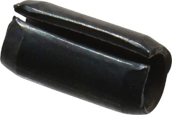 Value Collection - 5mm Diam x 10mm Long Slotted Spring Pin - Grade 1070-1080 Steel, Plain Finish - Americas Industrial Supply
