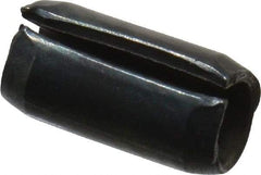 Value Collection - 5mm Diam x 10mm Long Slotted Spring Pin - Grade 1070-1080 Steel, Plain Finish - Americas Industrial Supply