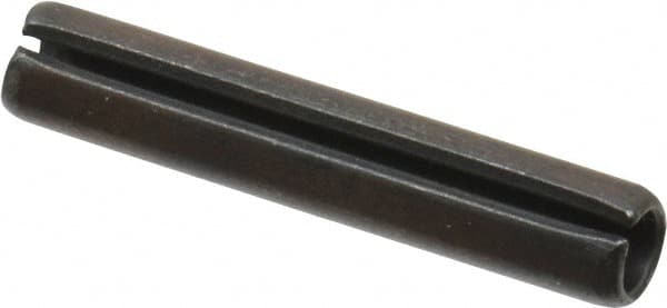 Value Collection - 5mm Diam x 28mm Long Slotted Spring Pin - Grade 1070-1080 Steel, Plain Finish - Americas Industrial Supply