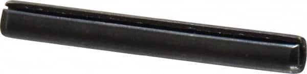 Value Collection - 5mm Diam x 40mm Long Slotted Spring Pin - Grade 1070-1080 Steel, Plain Finish - Americas Industrial Supply