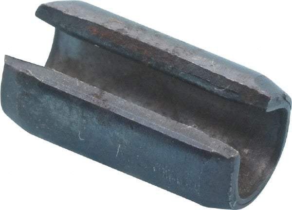 Value Collection - 6mm Diam x 12mm Long Slotted Spring Pin - Grade 1070-1080 Steel, Plain Finish - Americas Industrial Supply