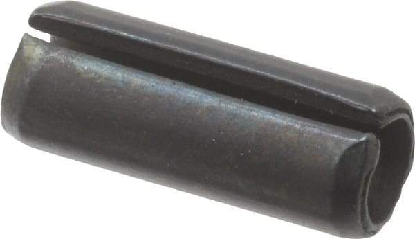 Value Collection - 6mm Diam x 16mm Long Slotted Spring Pin - Grade 1070-1080 Steel, Plain Finish - Americas Industrial Supply