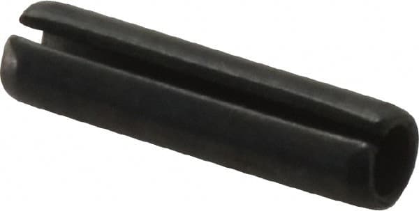 Value Collection - 6mm Diam x 24mm Long Slotted Spring Pin - Grade 1070-1080 Steel, Plain Finish - Americas Industrial Supply