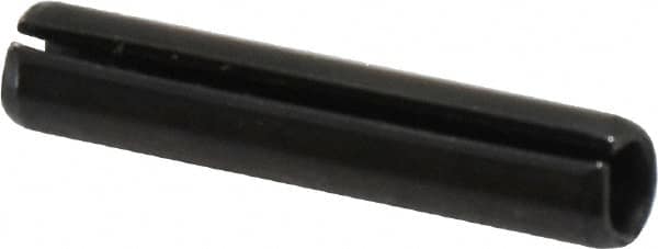 Value Collection - 6mm Diam x 30mm Long Slotted Spring Pin - Grade 1070-1080 Steel, Plain Finish - Americas Industrial Supply