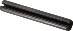 Value Collection - 6mm Diam x 40mm Long Slotted Spring Pin - Grade 1070-1080 Steel, Plain Finish - Americas Industrial Supply