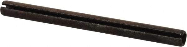 Value Collection - 6mm Diam x 75mm Long Slotted Spring Pin - Grade 1070-1080 Steel, Plain Finish - Americas Industrial Supply