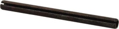 Value Collection - 6mm Diam x 75mm Long Slotted Spring Pin - Grade 1070-1080 Steel, Plain Finish - Americas Industrial Supply