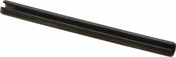 Value Collection - 6mm Diam x 80mm Long Slotted Spring Pin - Grade 1070-1080 Steel, Plain Finish - Americas Industrial Supply