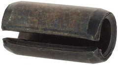 Value Collection - 8mm Diam x 16mm Long Slotted Spring Pin - Grade 1070-1080 Steel, Plain Finish - Americas Industrial Supply