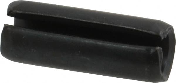 Value Collection - 8mm Diam x 22mm Long Slotted Spring Pin - Grade 1070-1080 Steel, Plain Finish - Americas Industrial Supply