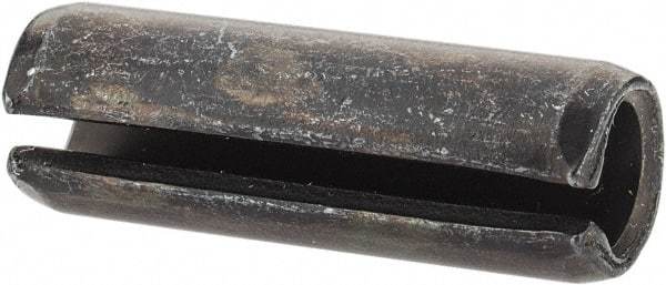 Value Collection - 8mm Diam x 24mm Long Slotted Spring Pin - Grade 1070-1080 Steel, Plain Finish - Americas Industrial Supply