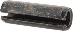 Value Collection - 8mm Diam x 24mm Long Slotted Spring Pin - Grade 1070-1080 Steel, Plain Finish - Americas Industrial Supply