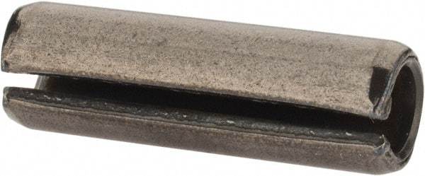 Value Collection - 8mm Diam x 26mm Long Slotted Spring Pin - Grade 1070-1080 Steel, Plain Finish - Americas Industrial Supply