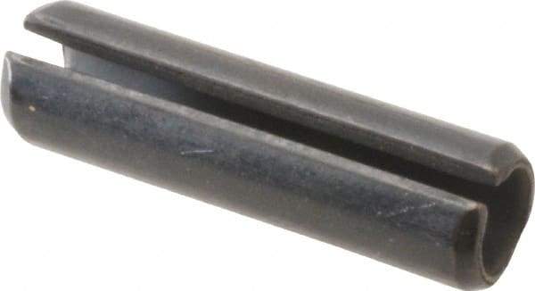 Value Collection - 8mm Diam x 30mm Long Slotted Spring Pin - Grade 1070-1080 Steel, Plain Finish - Americas Industrial Supply