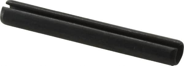 Value Collection - 8mm Diam x 60mm Long Slotted Spring Pin - Grade 1070-1080 Steel, Plain Finish - Americas Industrial Supply