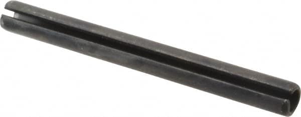 Value Collection - 8mm Diam x 80mm Long Slotted Spring Pin - Grade 1070-1080 Steel, Plain Finish - Americas Industrial Supply