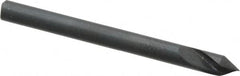 M.A. Ford - 1/8" Head Diam, 1/8" Shank Diam, 1 Flute 60° High Speed Steel Countersink - Bright Finish, 1-1/2" OAL, 0.03" Nose Diam, Single End, Straight Shank, Right Hand Cut - Americas Industrial Supply