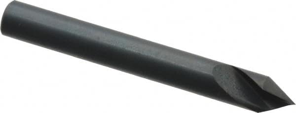 M.A. Ford - 3/16" Head Diam, 3/16" Shank Diam, 1 Flute 60° High Speed Steel Countersink - Bright Finish, 1-1/2" OAL, 0.045" Nose Diam, Single End, Straight Shank, Right Hand Cut - Americas Industrial Supply