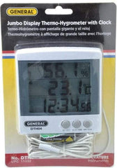 General - 23 to 122°F, 20 to 99% Humidity Range, Thermo-Hygrometer - 6% Relative Humidity Accuracy - Americas Industrial Supply