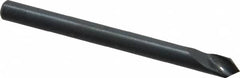 M.A. Ford - 1/8" Head Diam, 1/8" Shank Diam, 1 Flute 82° High Speed Steel Countersink - Bright Finish, 1-1/2" OAL, 0.03" Nose Diam, Single End, Straight Shank, Right Hand Cut - Americas Industrial Supply