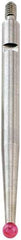 Starrett - 0.8mm Ball Diam, Carbide, Ball Test Indicator Contact Point - 1-5/16" Contact Point Length, Use with Starrett 811 & 811M Dial Test Indicators - Americas Industrial Supply