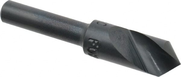 M.A. Ford - 3/8" Head Diam, 1/4" Shank Diam, 1 Flute 90° High Speed Steel Countersink - Americas Industrial Supply