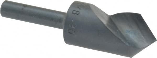 M.A. Ford - 5/8" Head Diam, 1/4" Shank Diam, 1 Flute 90° High Speed Steel Countersink - Americas Industrial Supply